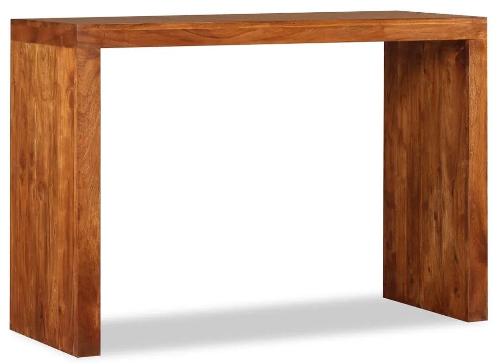 Mesa consola madeira maciça c/ acabamento a mel 110x40x76 cm