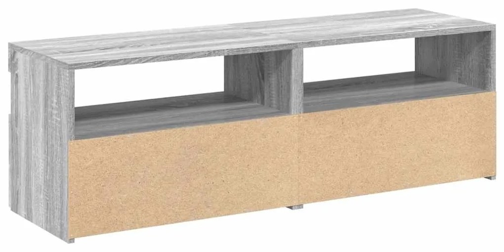 Móveis de TV com luzes LED 2 pcs 60x35x40 cm sonoma cinza