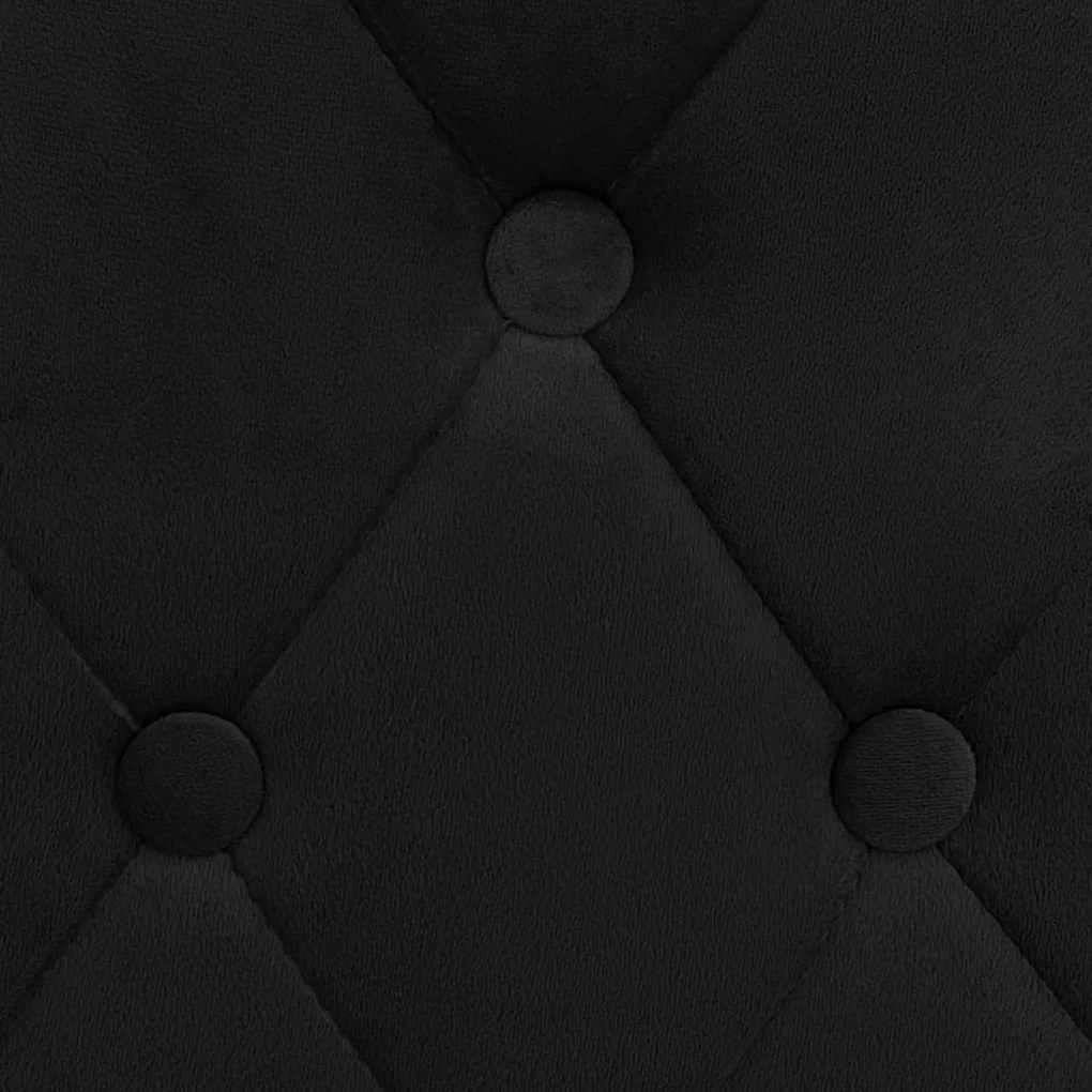 Bancos de bar 2 pcs veludo preto