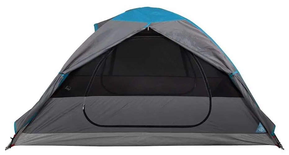 Tenda de campismo cúpula para 2 pessoas impermeável azul
