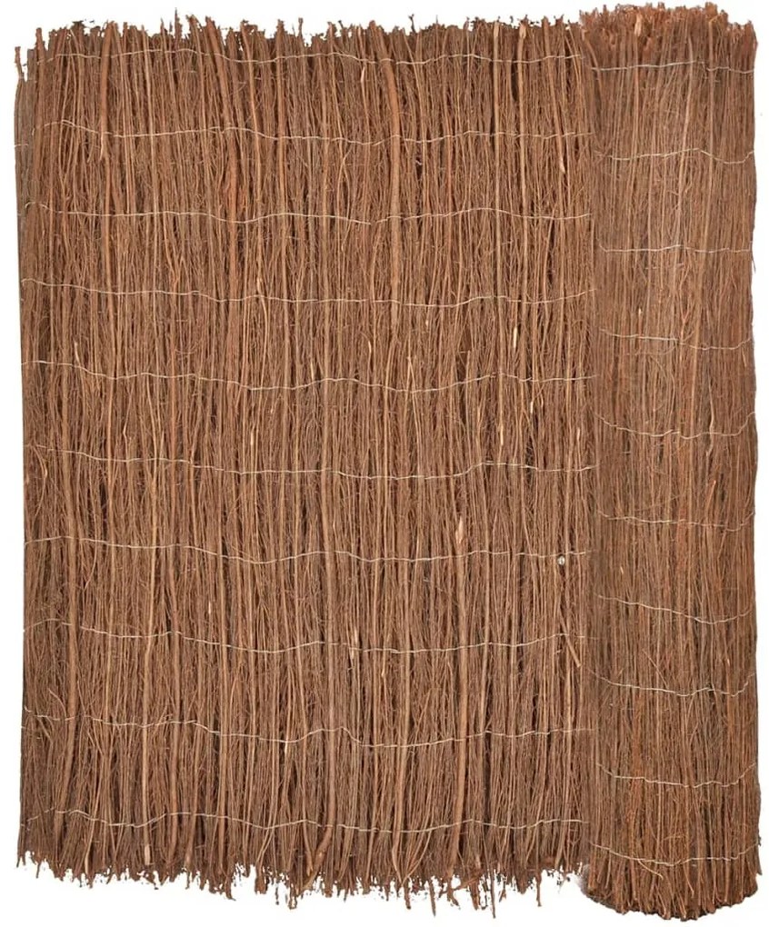 vidaXL Cerca de galhos de madeira 400 x 100 cm
