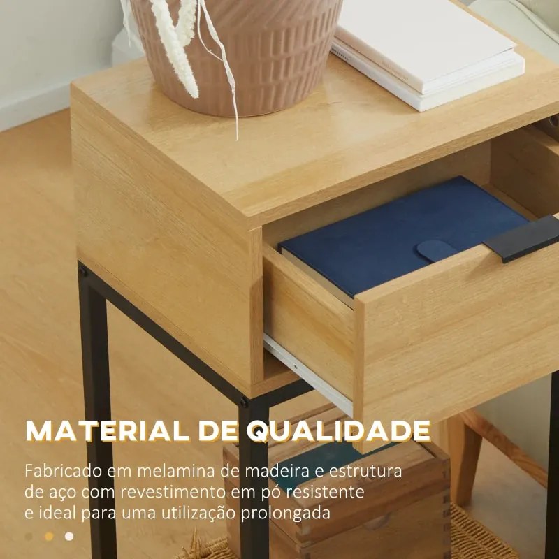 Mesa de Apoio Tuik com Gaveta - Design Moderno