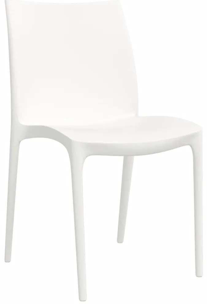 Cadeiras de jardim 2 pcs polipropileno 50x46x80 cm cor creme