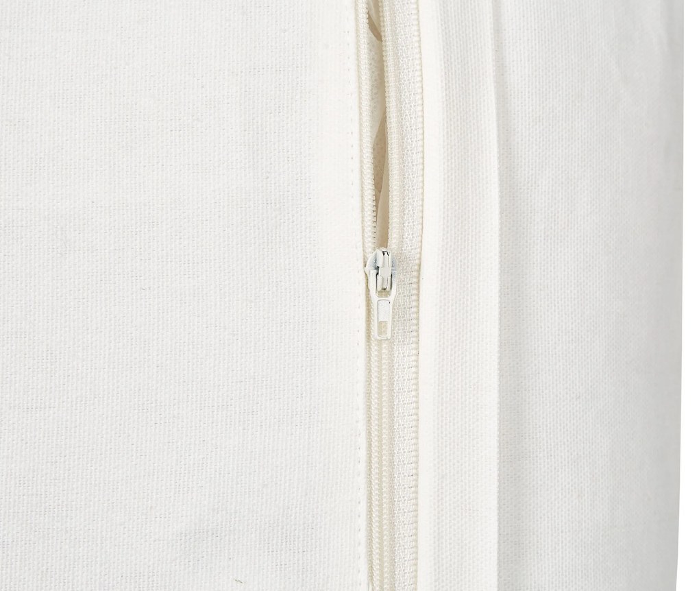 Conjunto 2 almofadas com padrão natalício em algodão branco e dourado 45 x 45 cm ZAMIA Beliani