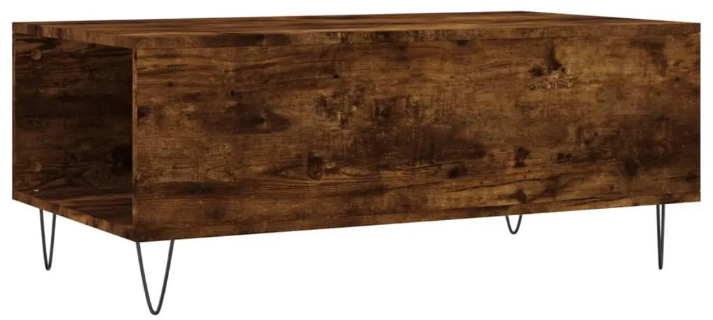 Mesa de centro 90x50x36,5 cm derivados madeira carvalho fumado