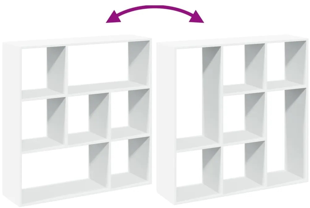 Estante divisória 102x29x103,5 cm derivados de madeira branco