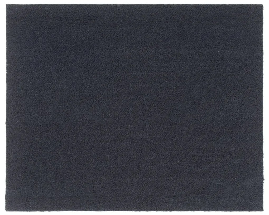 vidaXL Tapete de porta 80x100 cm fibra de coco tufada cinzento escuro