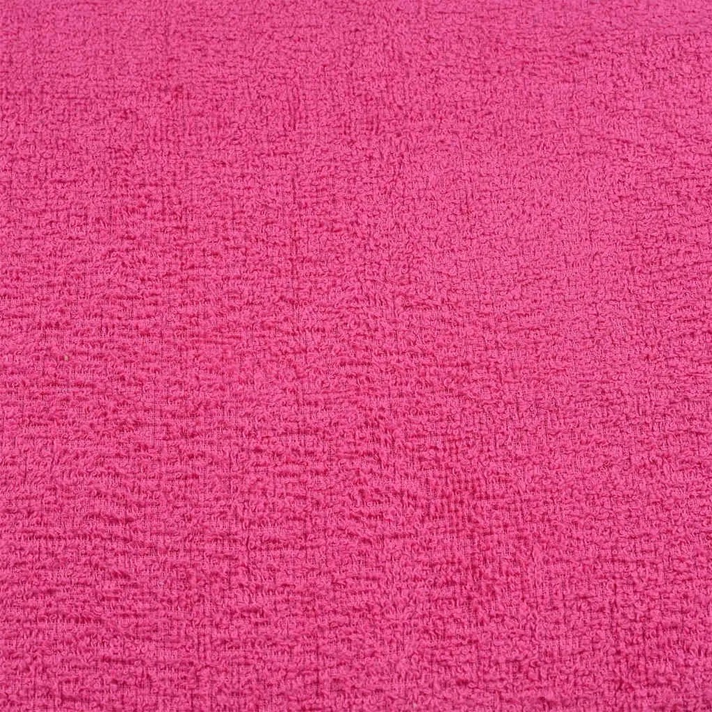 Toalhas 10 pcs 100x200 cm 360 gsm 100% algodão rosa