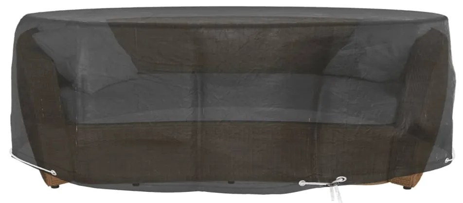 Capas p/ espreguiçadeira ilha 2 pcs 8 ilhós Ø188x50 cm redondo