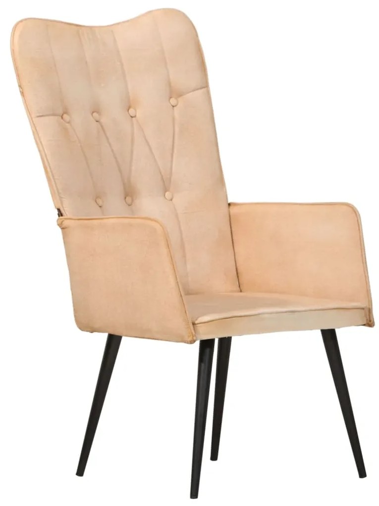 Poltrona de apoio lona cor creme