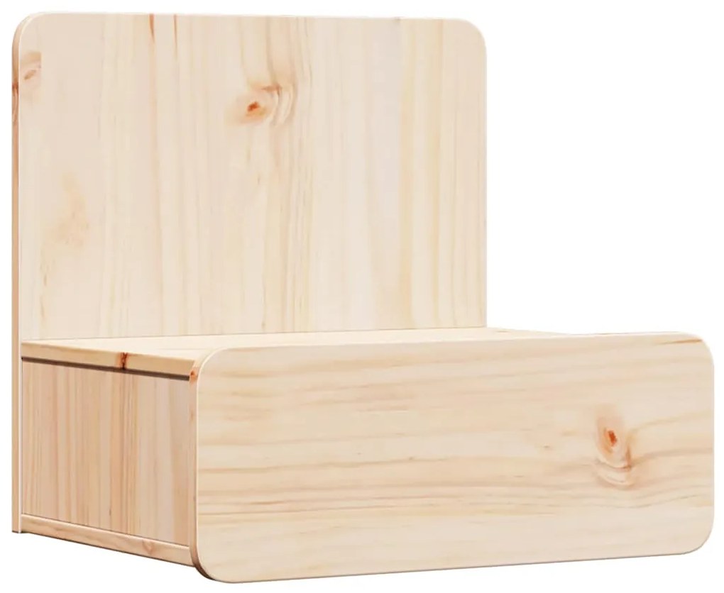 Mesa de Cabeceira Montada na Parede Castanho 44 x 32.5 x 40 cm