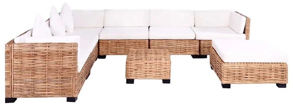 Conjunto de sofás 27 pcs vime genuíno