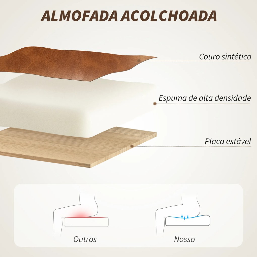 Cadeira de Escritório Giratória com Altura Ajustável Função Basculante e Encosto de Vime Sintético 60x55,5x82-90 cm Castanho