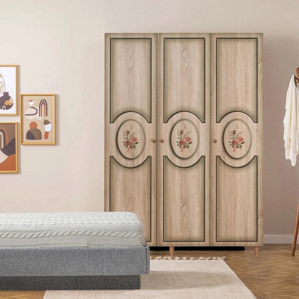 Roupeiro Mode – Carvalho Sonoma – 135 x 192 x 52 cm