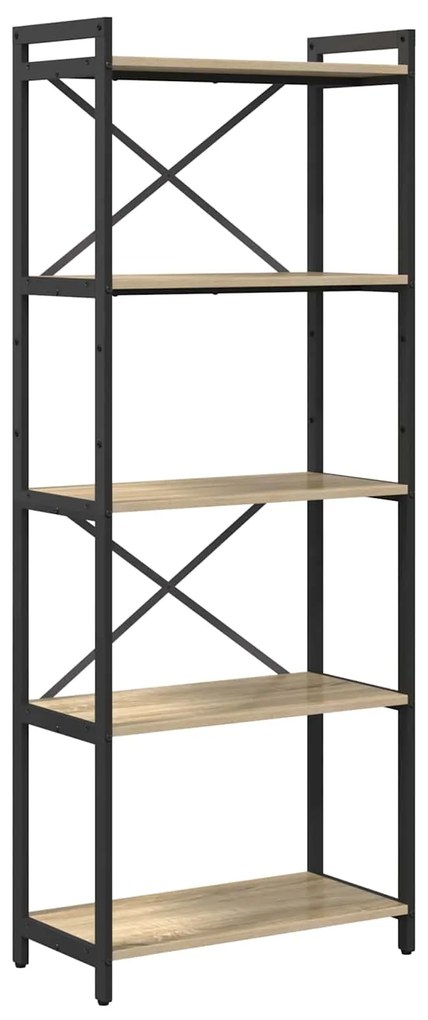 vidaXL Estante Carvalho Sonoma 60 x 30 x 155 cm Madeira processada