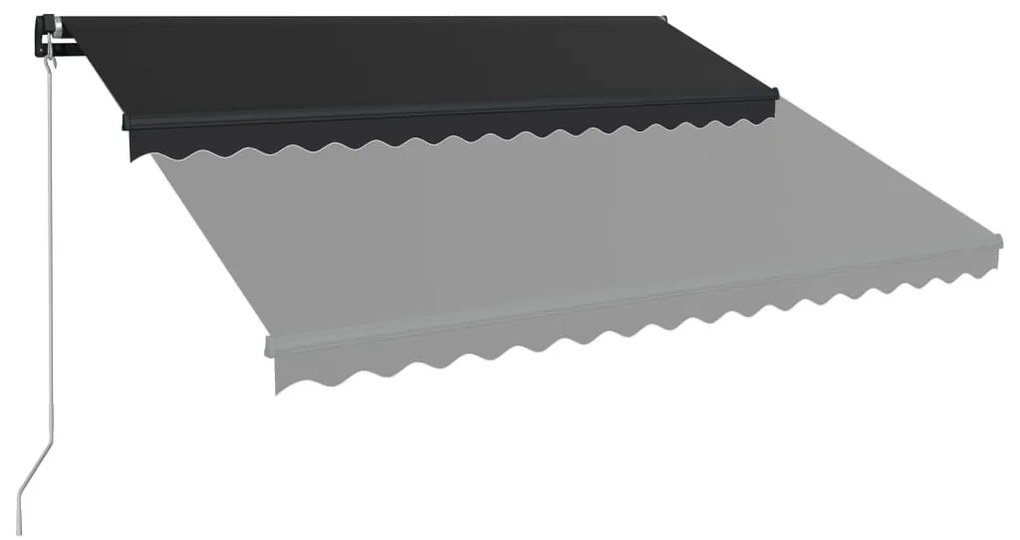 Toldo retrátil manual 450x300 cm antracite
