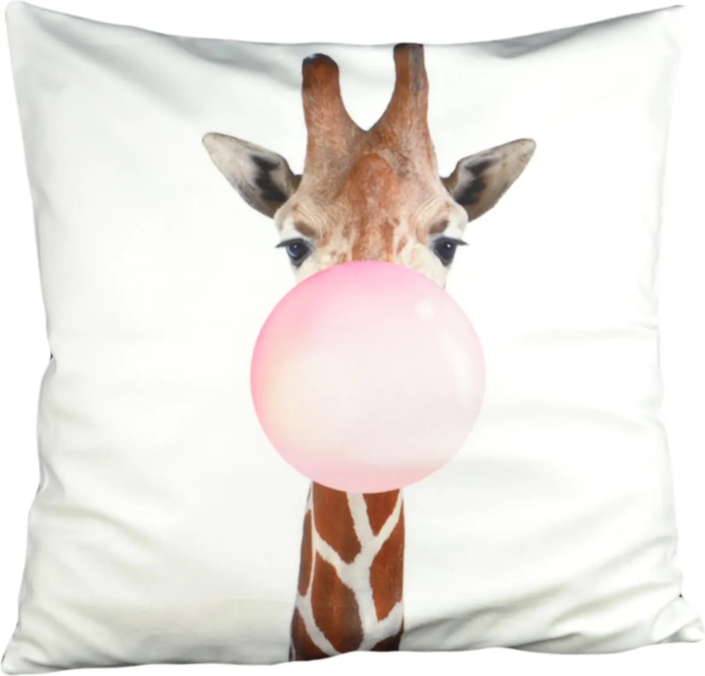 Capa de Almofada Giraffe Bubble