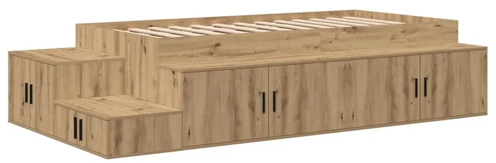 Cama de Armazenamento Artisan Carvalho 90x190 cm