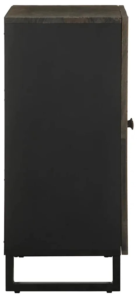 Aparador preto 60x33x75 cm madeira de mangueira maciça