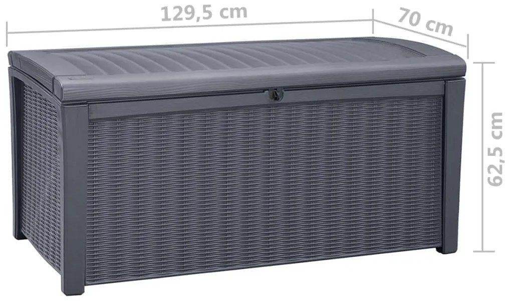 Caixa de arrumação para jardim Borneo 416 L