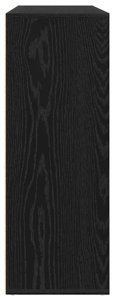 Buffets 2 pcs Carvalho Preto 60x31x84 cm Madeira Engenharia