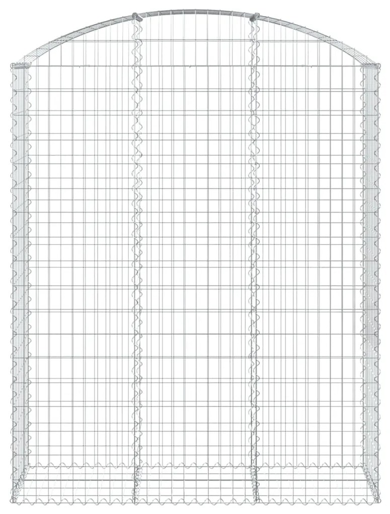 Cesto gabião arqueado 150x50x180/200 cm ferro galvanizado