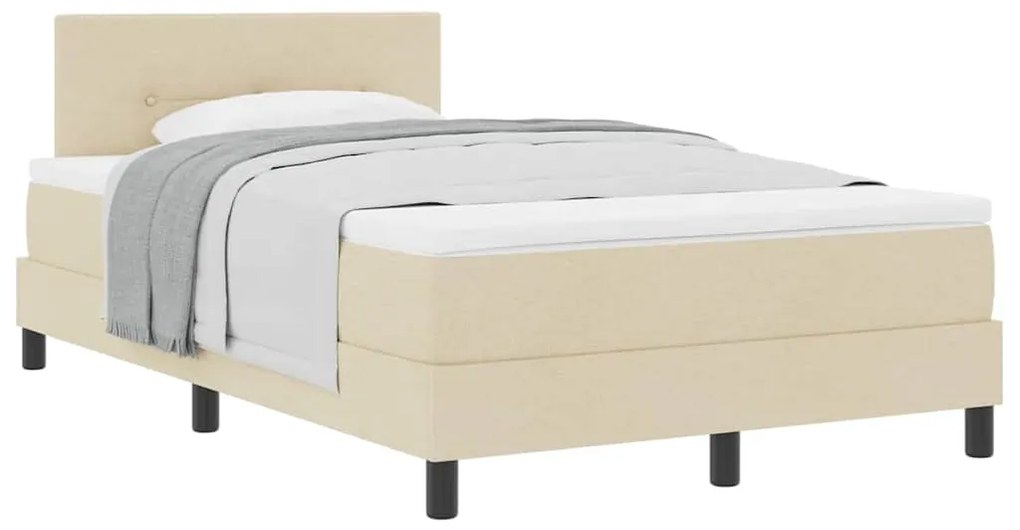 Cama Box com Colchão Cream 120x200 cm Tecido