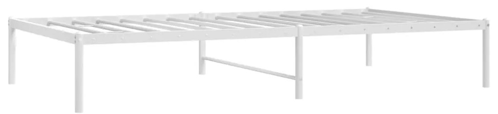 Estrutura de cama 100x190 cm metal branco