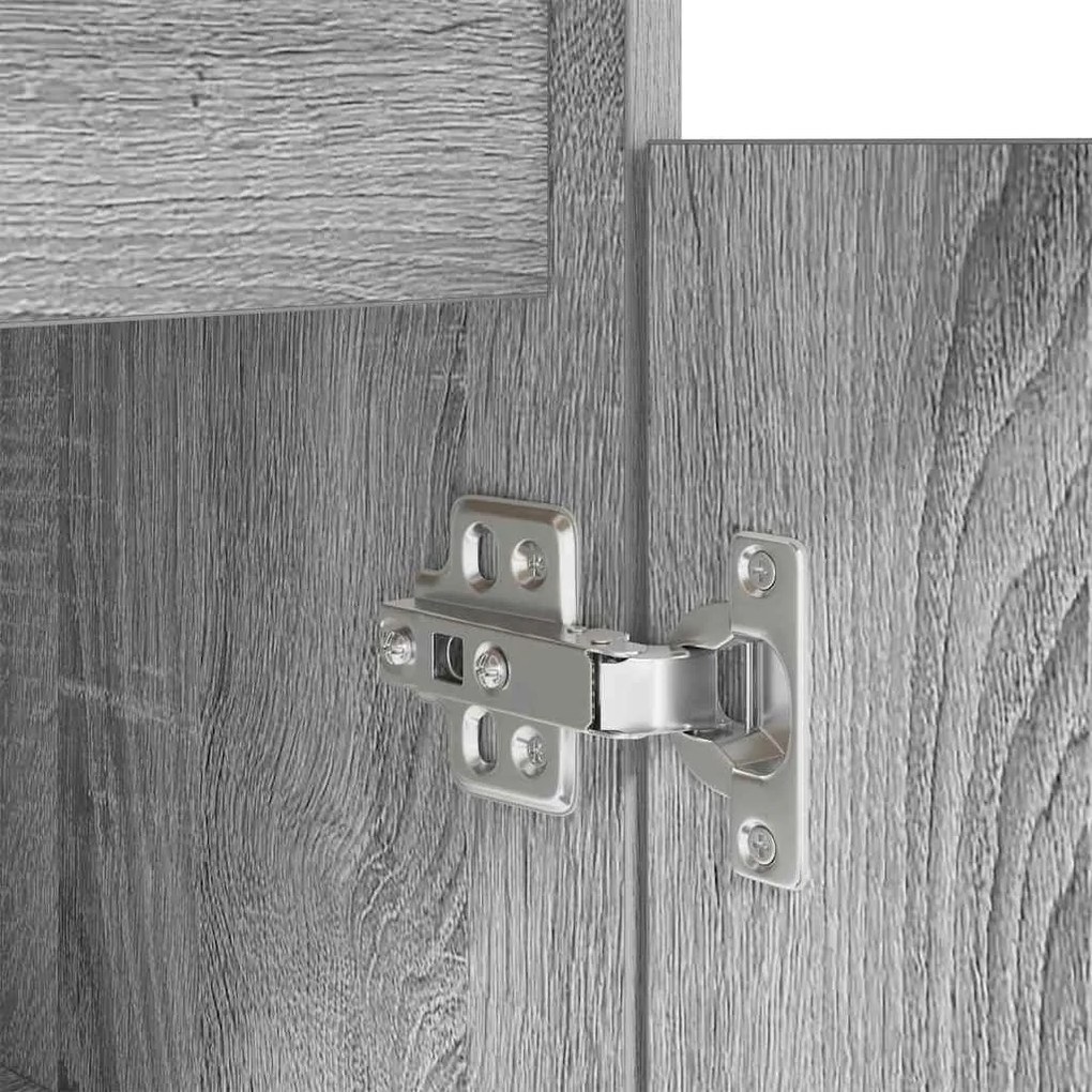 Mesa vidaXL Cinzenta Sonoma 140x49x76 cm Madeira engenheirada