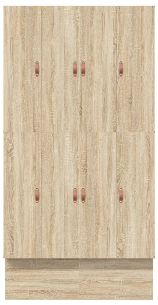 Estrado de Cama com Armazenamento Carvalho Sonoma 120x200 cm