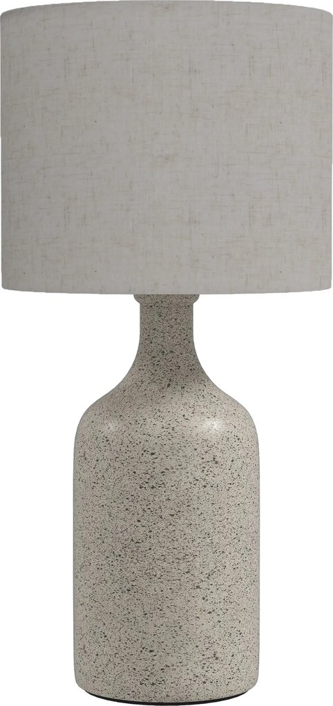 HOMCOM Lâmpada de Mesa Luminária de Mesa, Lâmpada de Cabeceira Lâmpada de Escrivaninha com Base de Cerâmica, Abajur de Linho, 22x22x45 cm areia+bege | Aosom Portugal