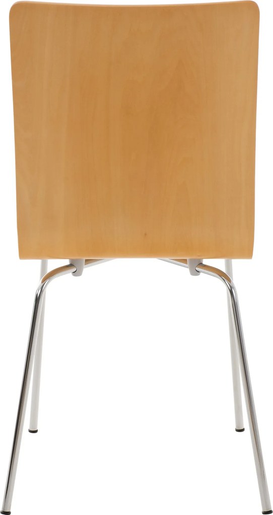 Conjunto de 2 cadeiras de cozinha e sala de jantar Pepe 43 x 87 x 47 cm Cor Natural