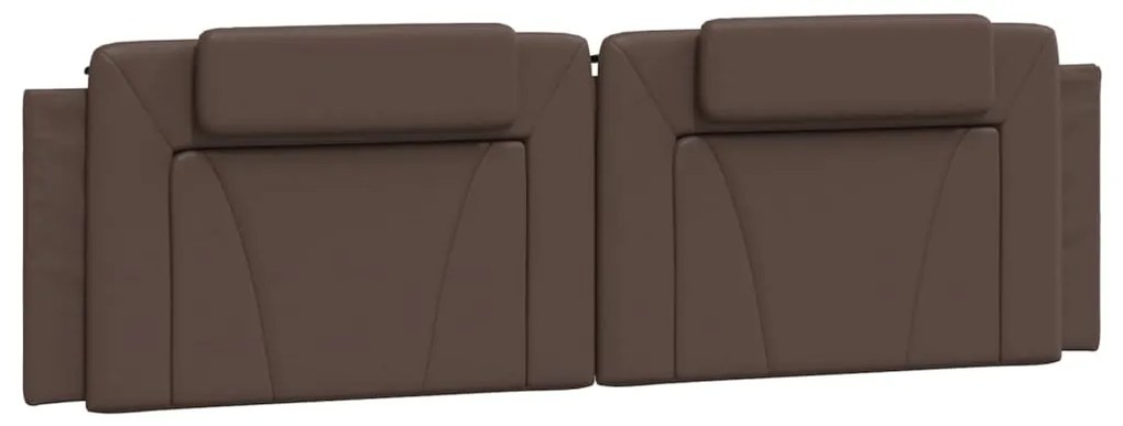Cama com colchão 180x200 cm couro artificial castanho