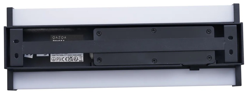 Candeeiro de Parede Moderno Preto 30cm incl. LED CCT IP54 - Vanya