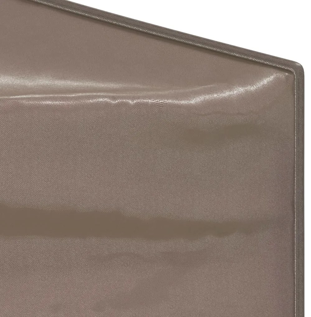 Tenda para festas dobrável 3x6 m cinzento-acastanhado
