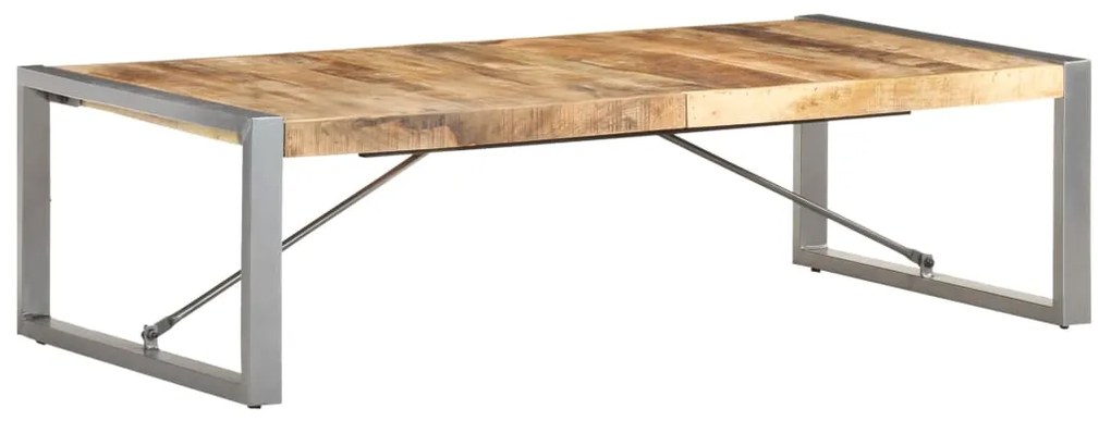 Mesa de centro 140x70x40 cm madeira de mangueira áspera
