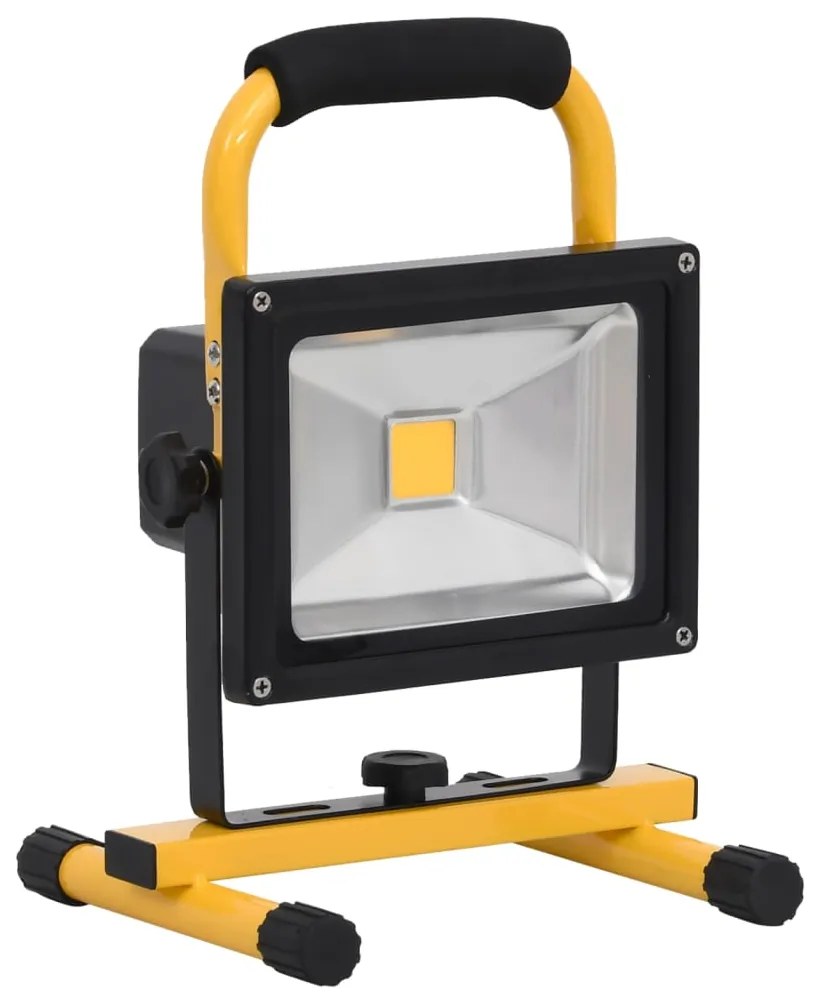 Holofote LED recarregável c/ pega 30 W branco frio