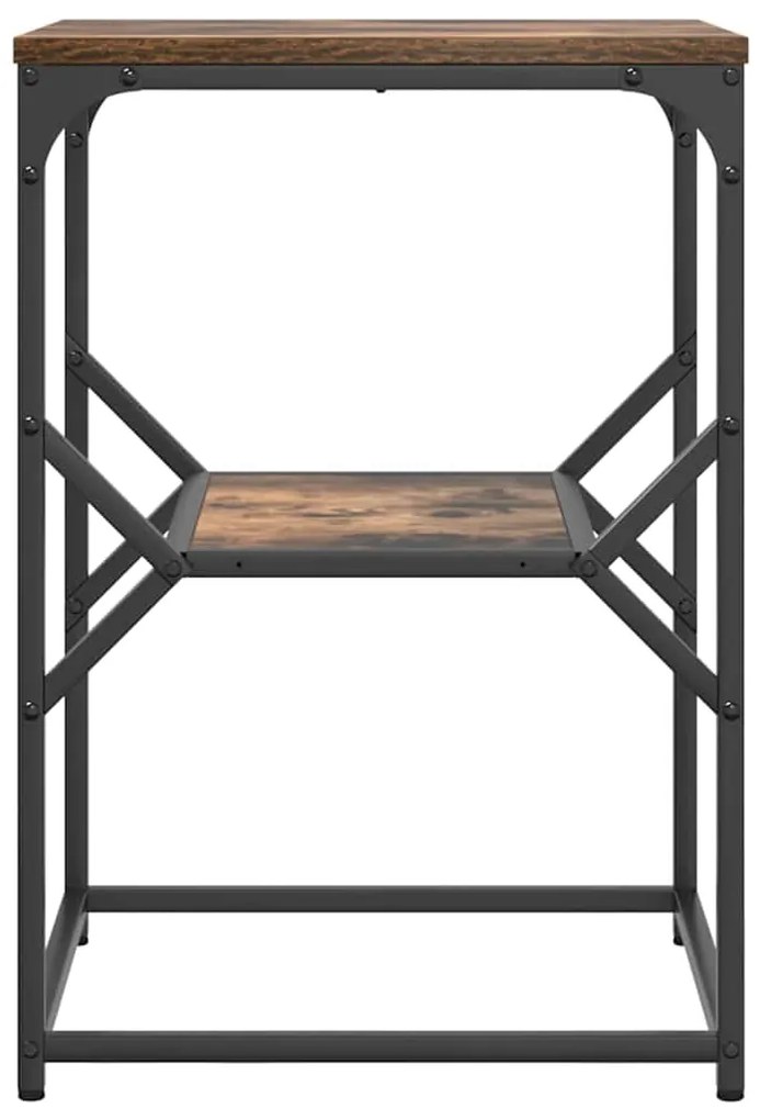 Mesa Lateral vidaXL Carvalho Defumado 41x40x60 cm Madeira Engenharia
