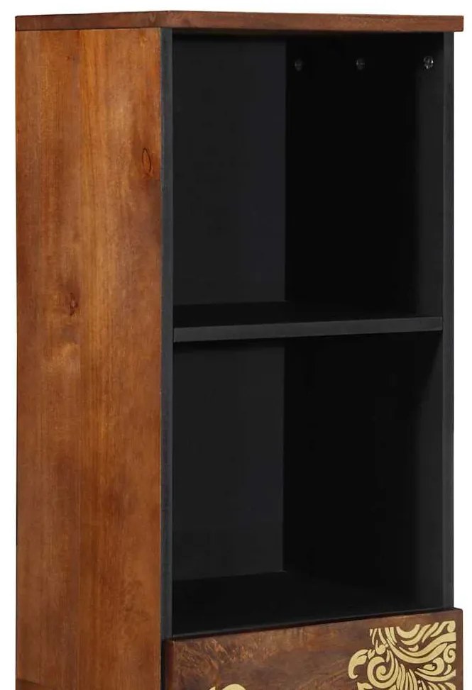 Sideboard 38x33x160 cm Madeira maciça de mangueira