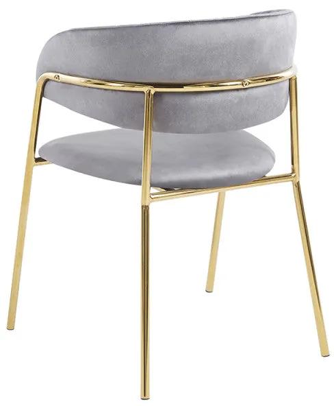 Conjunto de 2 Cadeiras Cremona - Cinza escuro - Design Vintage