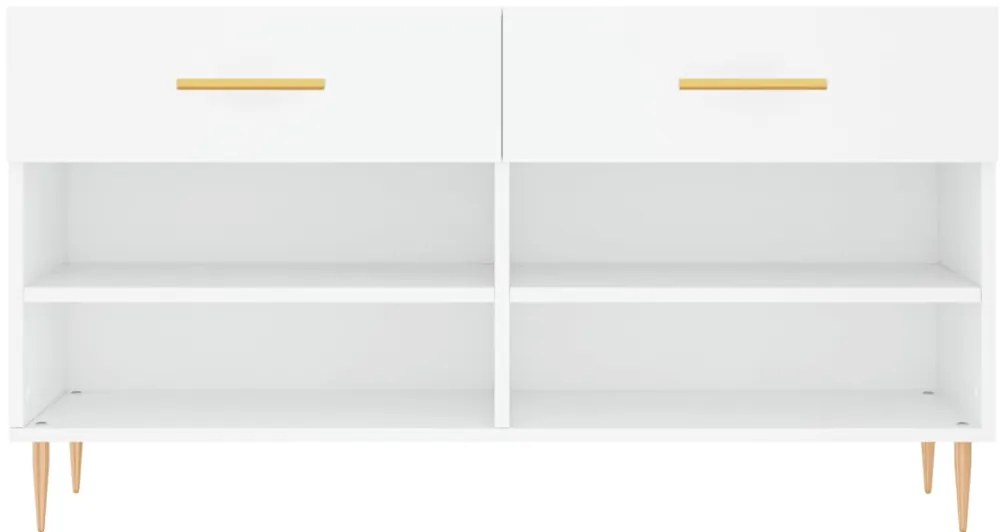 Banco sapateira 102x35x55 cm derivados de madeira branco
