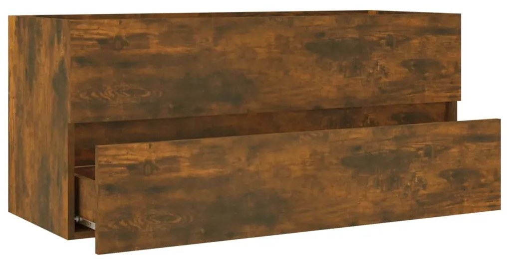 Móvel p/ lavatório 100x38,5x45cm deriv. madeira carvalho fumado