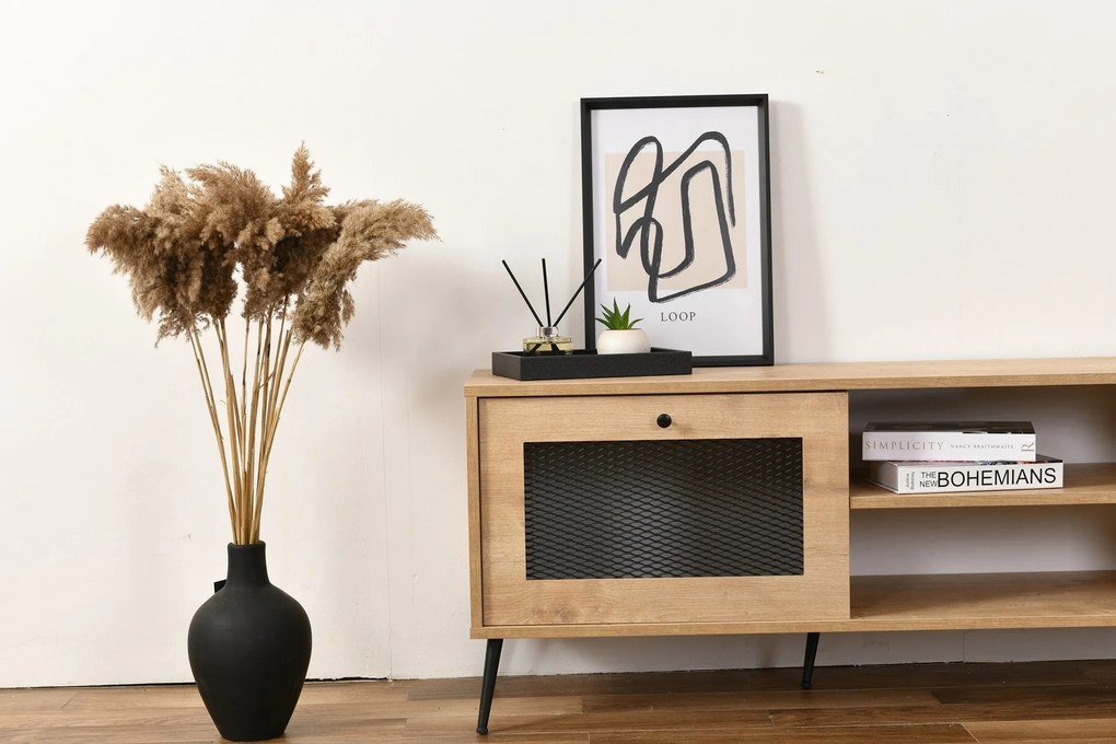 Móvel TV Wire 140 – Carvalho – 138 cm x 55 cm x 41 cm