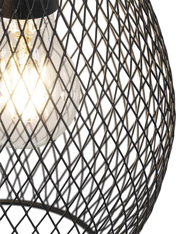 Candeeiro de suspensão design preto 3 luzes - Raga Design