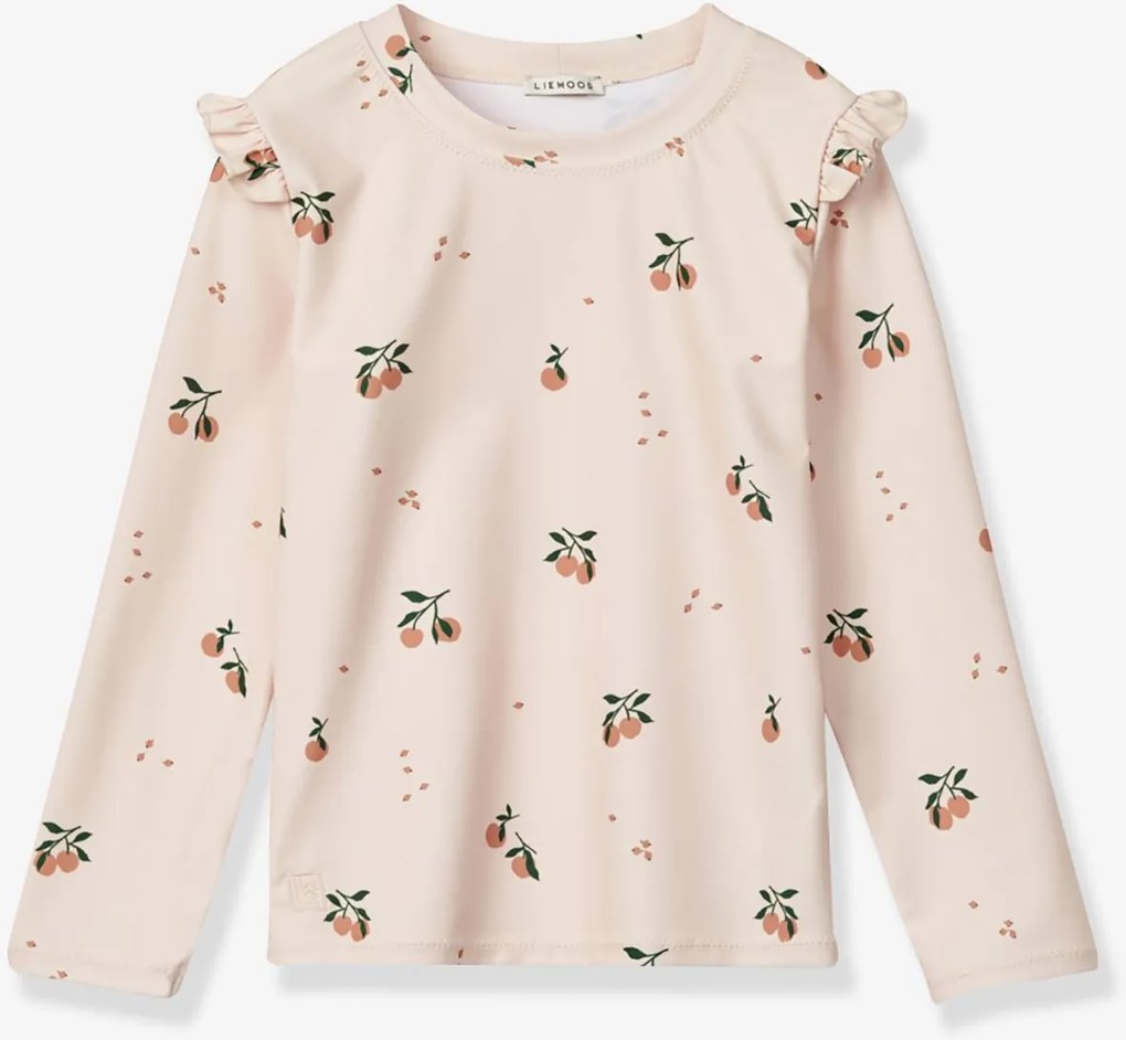 T-shirt de banho estampada rosa claro
