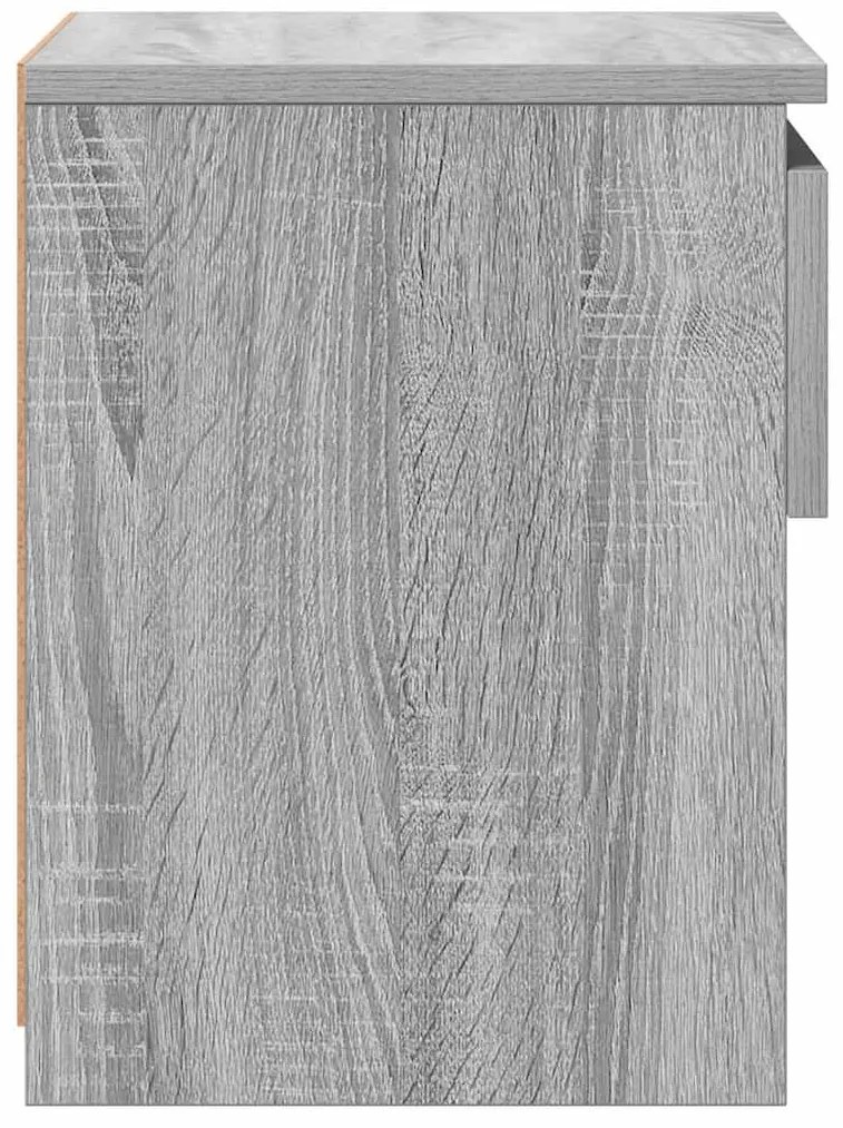 Mesa cabeceira 40x30x39 cm derivados de madeira cinzento sonoma