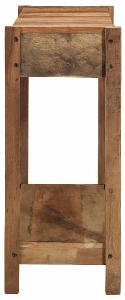 Mesa de Console 107x33x76 cm Madeira Recuperada
