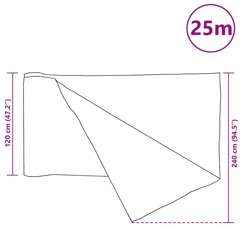 Rede de ocultação p/ privacidade PEAD 75 g/m² 1,2x25m antracite