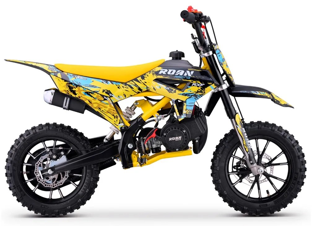 MINI MOTO PARA CRIANÇAS MiniCross Roan RXF 49cc 4.5CV 2024 Amarela