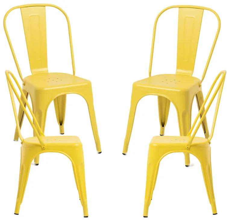 Pack 4 Cadeiras Torix - Quartzo Amarelo